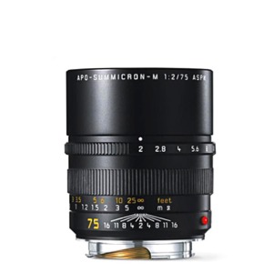 신품 Leica M 75mm f2 APO-Summicron ASPH 6bit Black