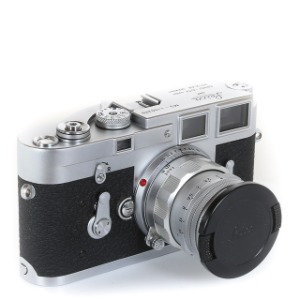 Leica M3 + M 50mm f2 Summicron Rigid Silver Set