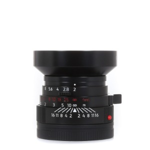 Light Lens Lab M 50mm f2 (Elcan) Black + Hood Black