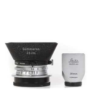 Leica L 28mm f5.6 Summaron + 28mm Finder Silver