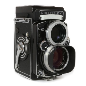 Rolleiflex 80mm f2.8F Planar Whiteface Black